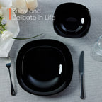 Square Dinnerware Set (Obsidian)