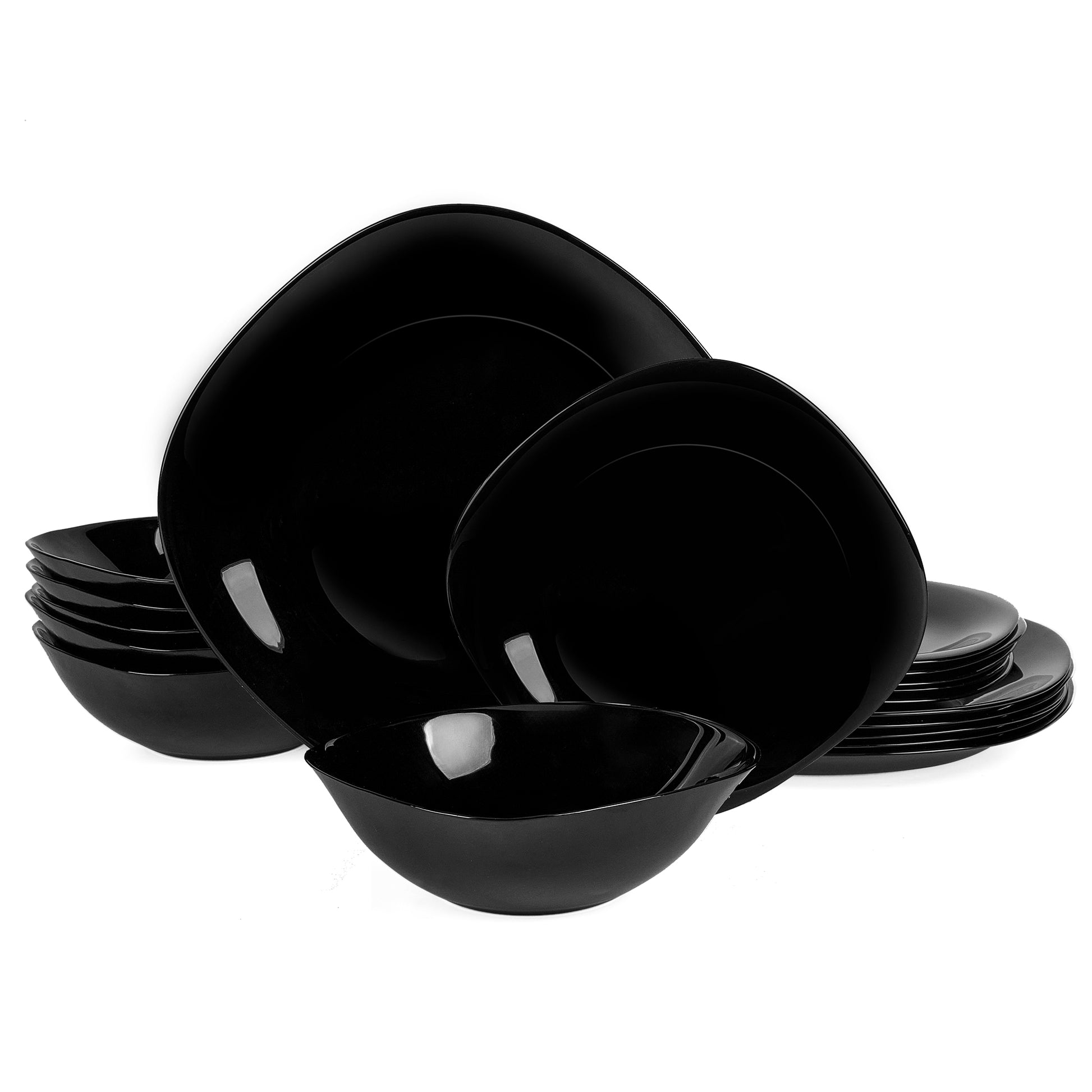 Square Dinnerware Set (Obsidian)