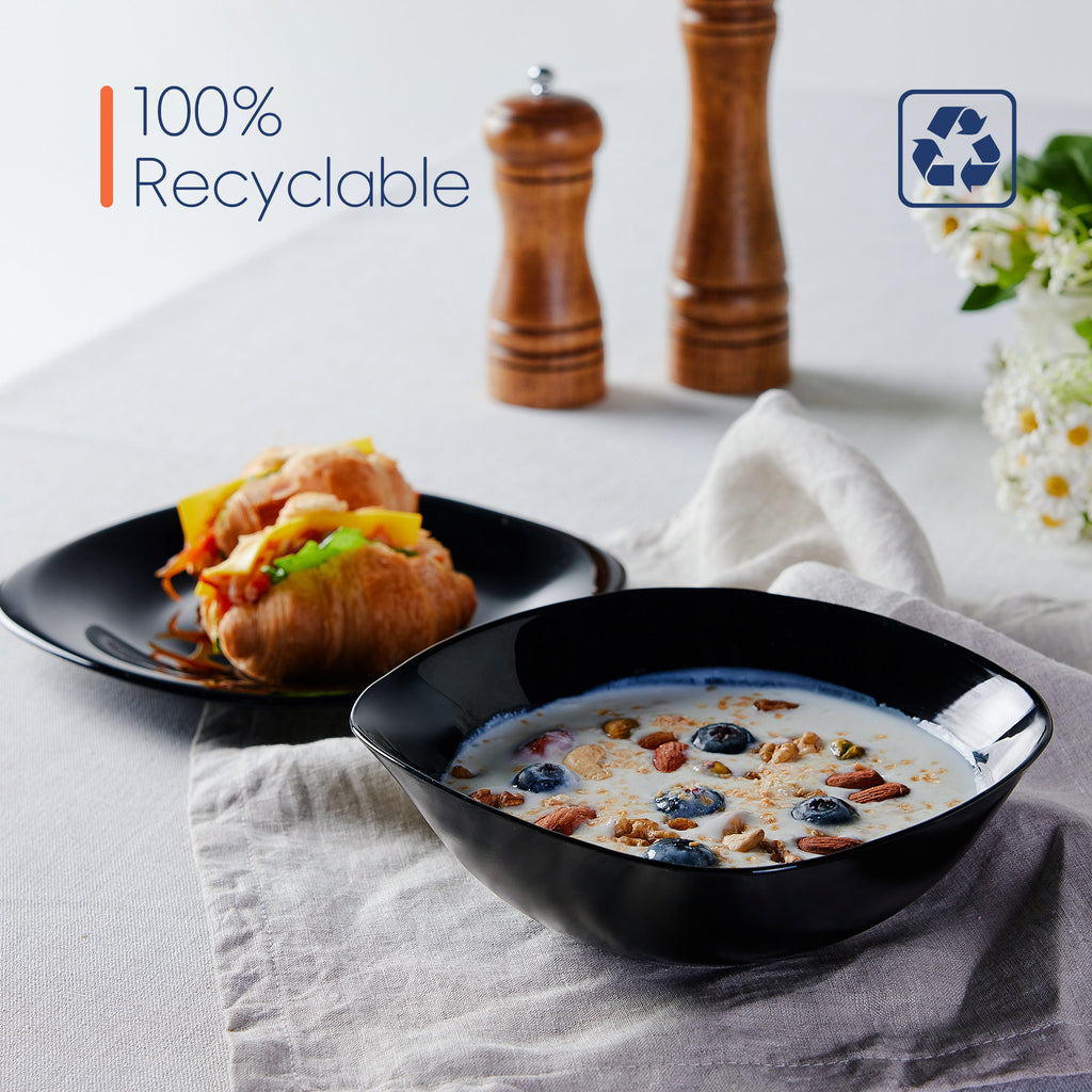 Square 25-oz Cereal Bowl (Obsidian)