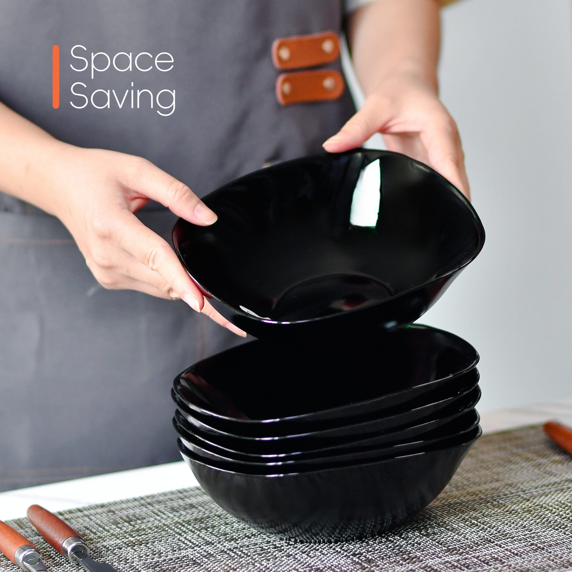 Square 25-oz Cereal Bowl (Obsidian)