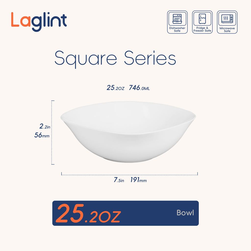 Square 25-oz Cereal Bowl