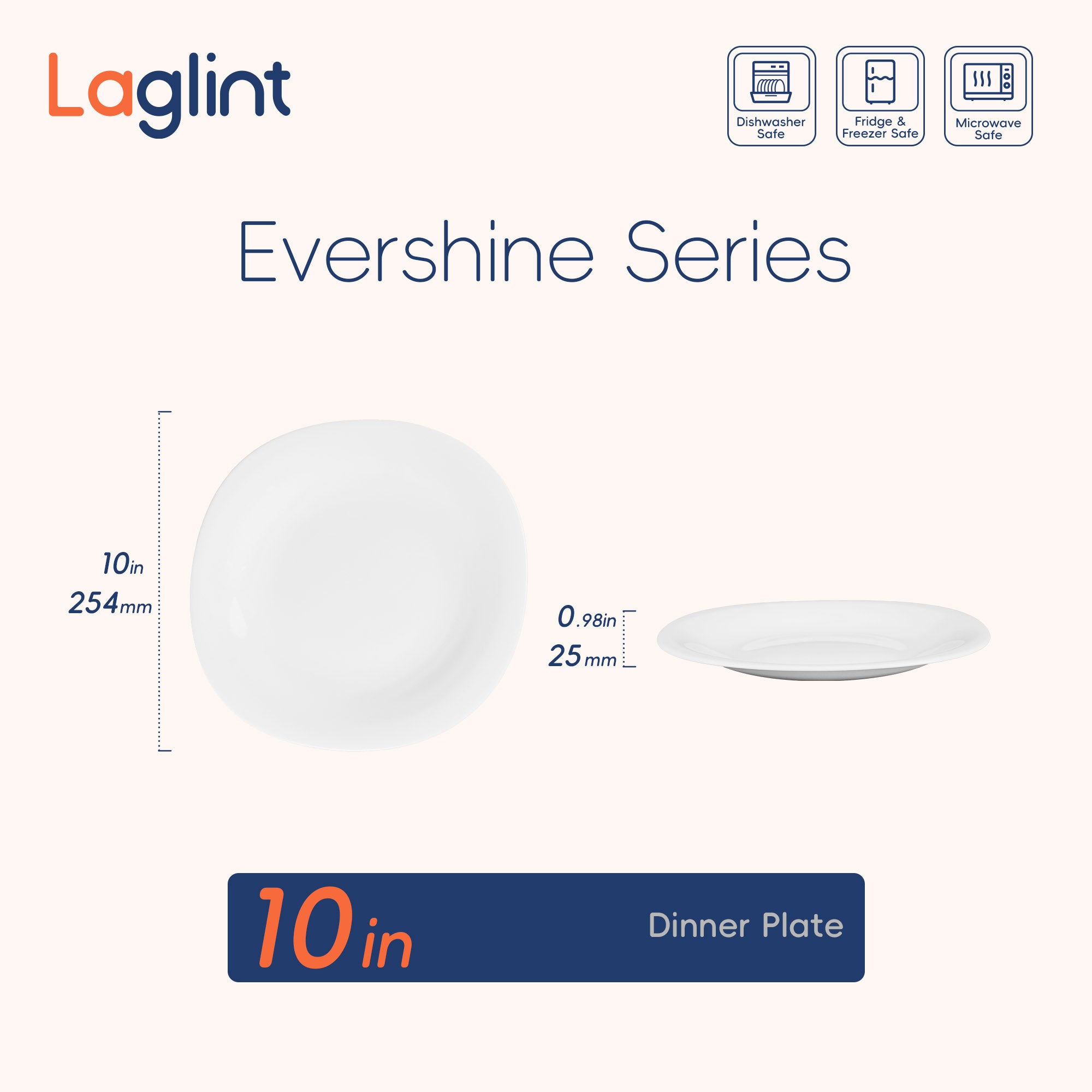 Square 10" Dinner Plate